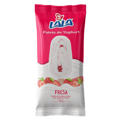 Paleta de Yoghurt Lala de fresa