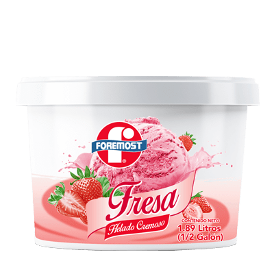 Helado Foremost fresa 1/2 galón